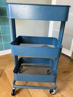 IKEA RÅSKOG Roltafel, 28x38x61 cm cart / kart blauw, Ophalen, Zo goed als nieuw