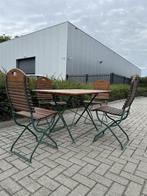 Originele bistro set | tuinset, Tuin en Terras, Tuinsets en Loungesets, Tuinset, Eettafel, Gebruikt, 4 zitplaatsen