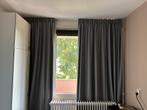 Nette verduisterende gordijnen beton grijs dubbele plooi, Huis en Inrichting, Stoffering | Gordijnen en Lamellen, Ophalen, Gebruikt