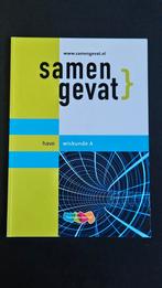 Samengevat Wiskunde A HAVO Examenbundel, Ophalen of Verzenden, Zo goed als nieuw