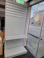 Winkelstelling met legborden, Doe-het-zelf en Verbouw, Rolluiken, Gebruikt, 100 tot 150 cm, Ophalen of Verzenden, Grijs