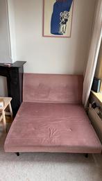 Roze velvet Haru slaapbank - MADE, Gebruikt, Overige kleuren, Tweepersoons, 120 cm