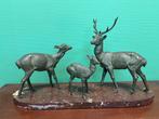 Antiek bronzen beeld Herten, Antiek en Kunst, Ophalen of Verzenden, Brons