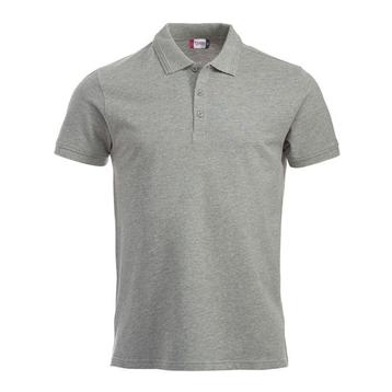 Clique Manhattan polo Grey Melange grijs