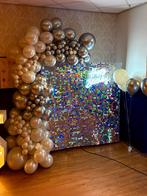 Ballonnen backdrop, decoratie, shimmerwall voor ieder feest!, Ophalen of Verzenden, Nieuw