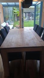 Tafel hout, Huis en Inrichting, Tafels | Eettafels, Ophalen, Gebruikt, 200 cm of meer, 50 tot 100 cm