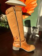 Hoge Papucei laarzen suède en leer maat 39, Kleding | Dames, Hoge laarzen, Bruin, Ophalen of Verzenden, Gedragen
