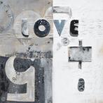 Love - Groot canvas schilderij 100x100 cm, Ophalen