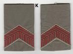 Set rangen epauletten Soldaat 2e kl (K), Ophalen of Verzenden, Landmacht, Nederland, Embleem of Badge