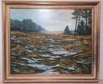 Schilderij Hans Bulder vos met haas natuur, wild, Antiek en Kunst, Kunst | Schilderijen | Klassiek, Ophalen of Verzenden
