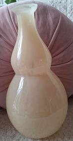 Lifestyle crèmekleurige glazen vaas, bol model, H 33, Ø 9.5, Ophalen, Overige kleuren, Minder dan 50 cm, Glas