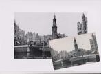 Amsterdam, Sophiaplein en Munttoren + print, Ophalen of Verzenden, Voor 1920, Gelopen, Noord-Holland