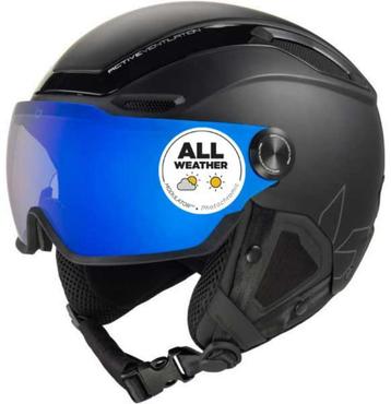 M-L Bollé V-Line zwarte vizierhelm met een meekleurende lens beschikbaar voor biedingen