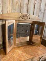 Frans eiken kast commode met drieluik spiegel, Antiek en Kunst, Ophalen