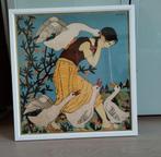 ILSE BREIT, Oostenrijks, 1908-1992, "Ganzenhoedster".,, Ophalen of Verzenden