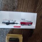 Wiking VW T1 Camping Bus rood met Boot aanhanger en Boot, Hobby en Vrije tijd, Modelauto's | 1:87, Ophalen of Verzenden, Nieuw