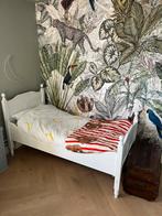 Klassiek wit houten kinderbed juniorbed, Ophalen, 70 tot 85 cm, 140 tot 160 cm, Zo goed als nieuw