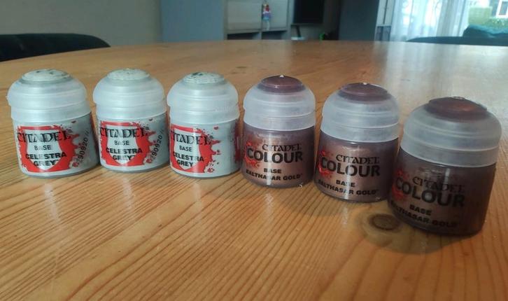Warhammer Citadel Colour verf 6x base paint, Hobby en Vrije tijd, Wargaming, Nieuw, Warhammer, Toebehoren, Met verf, Ophalen of Verzenden