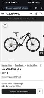 Canyon Lux World Cup CF7 maat L, Fietsen en Brommers, Fietsen | Mountainbikes en ATB, Fully, Ophalen, Nieuw, Overige merken