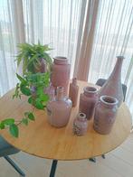 Set met oud roze bloempotten., Ophalen, Zo goed als nieuw