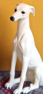 Vintage Windhond Beeld van Polyester, Whippet, groot formaat, Ophalen, Gebruikt, Overige typen