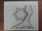43 Gravure +/- 1650 van Blaeu 't Fort Nassau oft De Voorn, Antiek en Kunst, Ophalen of Verzenden