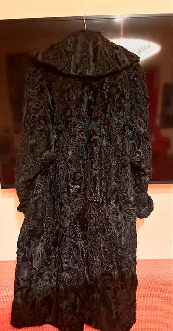 Zwarte lange Bontmantel Maat 44 - Stijlvol & Elegant beschikbaar voor biedingen