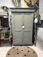 Biedermeier meidenkast linnenkast buffetkast legkast taupe, Ophalen, 50 tot 70 cm, 105 cm of meer, Nvt