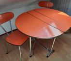 Vintage eethoekje,voor keuken/slaapkamer, in goede staat.,, Huis en Inrichting, Tafels | Statafels, Ophalen, Gebruikt