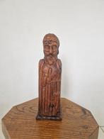 Eikenhouten wijnfles wijwater bewaardoos., Antiek en Kunst, Curiosa en Brocante, Ophalen of Verzenden