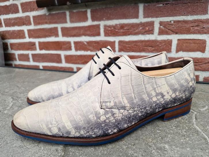 Floris van Bommel Herenschoenen maat 42 / Uk 8 G, Kleding | Heren, Schoenen, Zo goed als nieuw, Veterschoenen, Overige kleuren