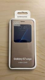 Galaxy s7 edge - S view cover goud, Telecommunicatie, Mobiele telefoons | Hoesjes en Frontjes | Samsung, Nieuw, Ophalen of Verzenden