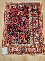 Vintage handgeknoopt perzisch tapijt nahavand 131x100, Info@SlatsAntiek.nl, Perzisch, Ophalen of Verzenden, Rechthoekig