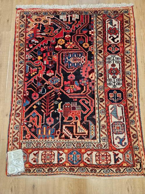 Vintage handgeknoopt perzisch tapijt nahavand 131x100, Huis en Inrichting, Stoffering | Tapijten en Kleden, Gebruikt, 100 tot 150 cm