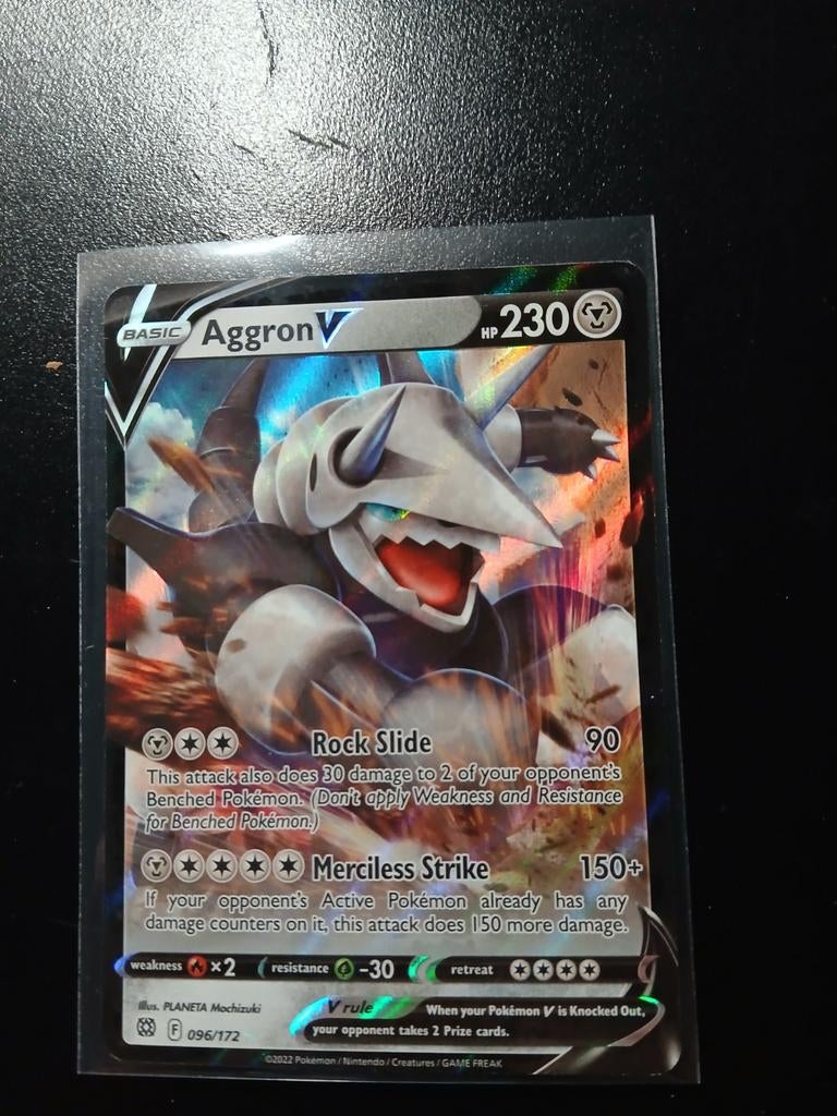 Aggron V pokémonkaart 096/172, Ophalen of Verzenden