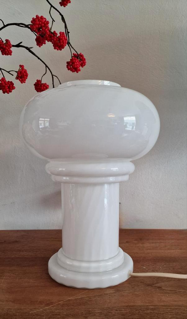 Vintage Murano Mushroom Tafellamp swirl, Huis en Inrichting, Lampen | Tafellampen, Gebruikt, Minder dan 50 cm, Glas, Ophalen of Verzenden