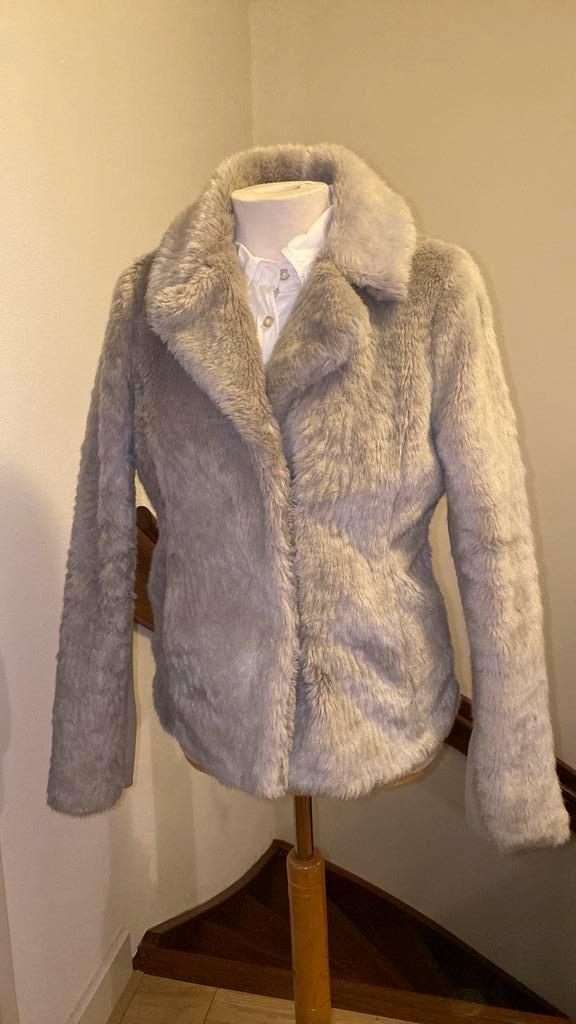 Leuke imitatie bontjas van Rino en Pelle. Eyecatcher, Kleding | Dames, Jassen | Winter, Gedragen, Maat 36 (S), Grijs, Ophalen of Verzenden