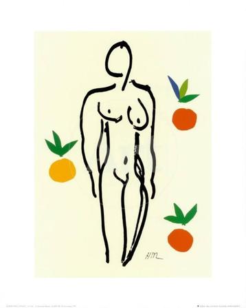 Henri Matisse - 'Nu Aux Oranges, 1953' Poster beschikbaar voor biedingen