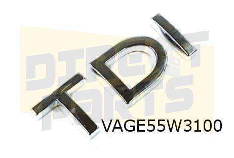 Volkswagen Jetta III/Passat B6 embleem tekst "TDI" (739 chro, Auto-onderdelen, Carrosserie en Plaatwerk, Volkswagen, Nieuw, Verzenden