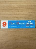 KLM sticker Open Huis 75 jaar, Ophalen of Verzenden, Zo goed als nieuw, Kaart, Foto of Prent