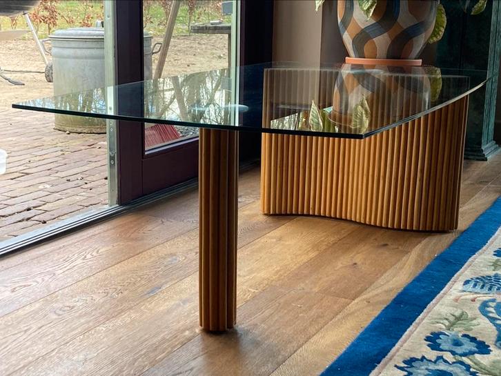 70’s vintage salontafel, Huis en Inrichting, Tafels | Salontafels, Zo goed als nieuw, Minder dan 50 cm, 50 tot 100 cm, Rechthoekig