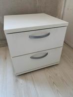 Wit nachtkastje, Ophalen, Gebruikt, Minder dan 45 cm, Minder dan 55 cm