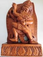 Groot hand gesneden mahoniehouten religie beeld boeddha, Huis en Inrichting, Woonaccessoires | Boeddhabeelden, Ophalen of Verzenden