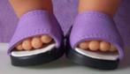 poppenkleertjes babypop born 43cm  (slippers), Ophalen of Verzenden, Nieuw, Babypop