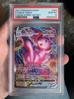 Pokémon Fusion Strike Mew Vmax #269 PSA 10, Ophalen of Verzenden, Zo goed als nieuw, Losse kaart, Foil