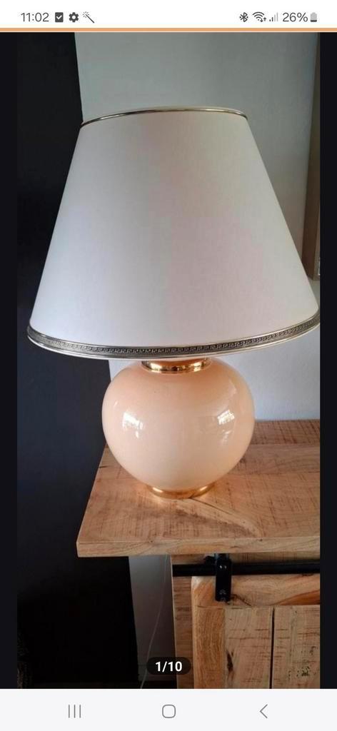 2 vintage Kostka schemerlampen, Huis en Inrichting, Lampen | Tafellampen, Zo goed als nieuw, 50 tot 75 cm, Overige materialen