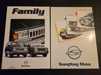 2 Brochures Ssangyong, Ophalen of Verzenden, Zo goed als nieuw, Overige merken