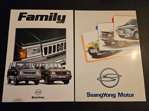 2 Brochures Ssangyong, Boeken, Auto's | Folders en Tijdschriften, Zo goed als nieuw, Overige merken, Ophalen of Verzenden
