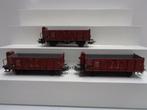 Marklin 3x 4601 Goederenwagen DB (H0)., Wisselstroom, Gebruikt, Wagon, Ophalen of Verzenden