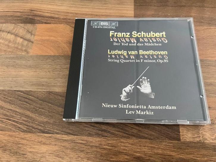 Schubert + Beethoven - String quartets (Nieuw Sinfonietta), Cd's en Dvd's, Cd's | Klassiek, Zo goed als nieuw, Kamermuziek, Romantiek
